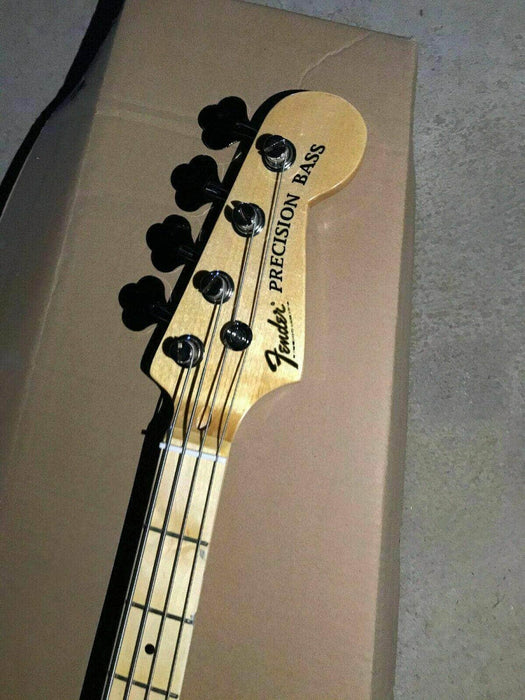 New 100% Handmade HighQuality Precision Electric Bass Guitar Light Green Black P