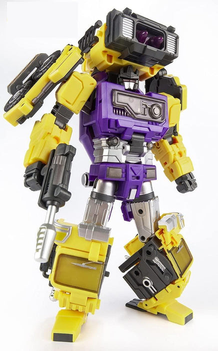 JINBAO Transformers Toys, 6IN1 50CM Oversize Movie Model KO Transformation G2 Yellow Devastator Model - ComplexExpress