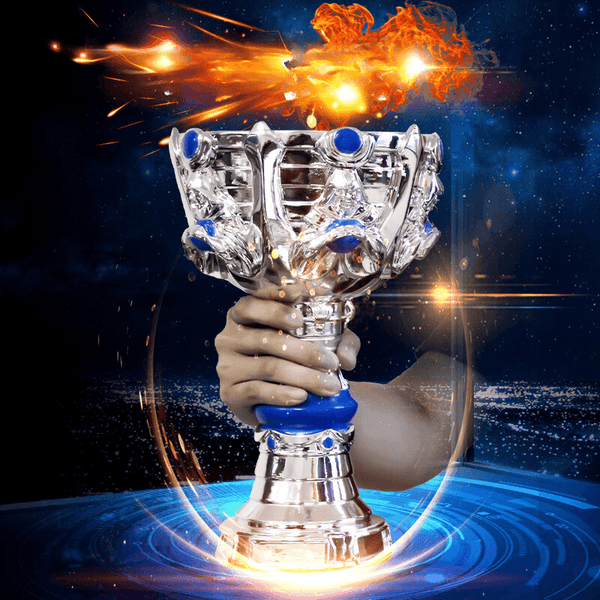 NEW 2019 Worlds Summoner's Cup Pearl White Ver Figure League of  Legends Trophy