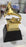 Gramófono Metal 1:1 Premios Grammy NARAS Trofeo de música grande Estatua Trompeta dorada 