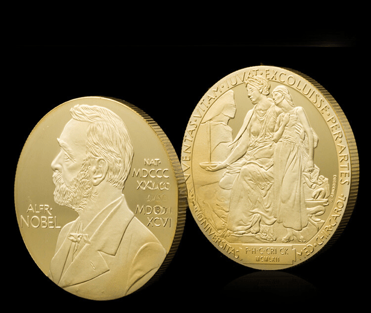 Nobel Prize Prestigious Awards Alfred Nobel 1:1 Replica Coin Medal - ComplexExpress